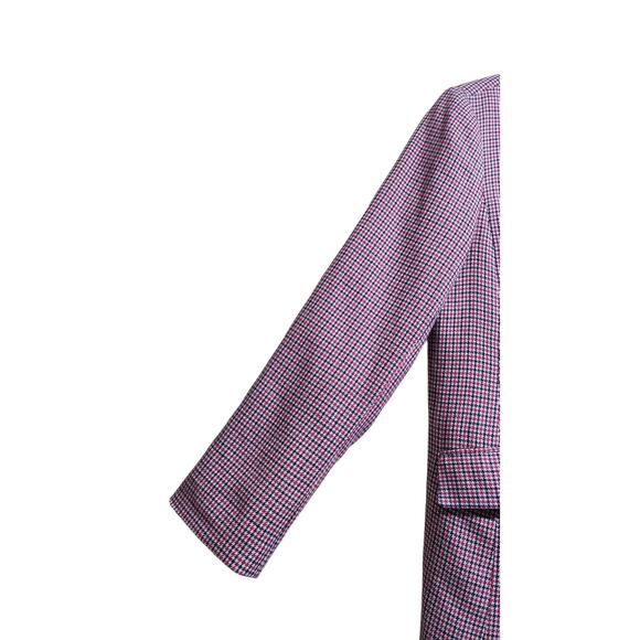 Talbots Double Breasted Houndstooth Blazer Jacket Woman's 12 Career Professional - Picture 6 of 14